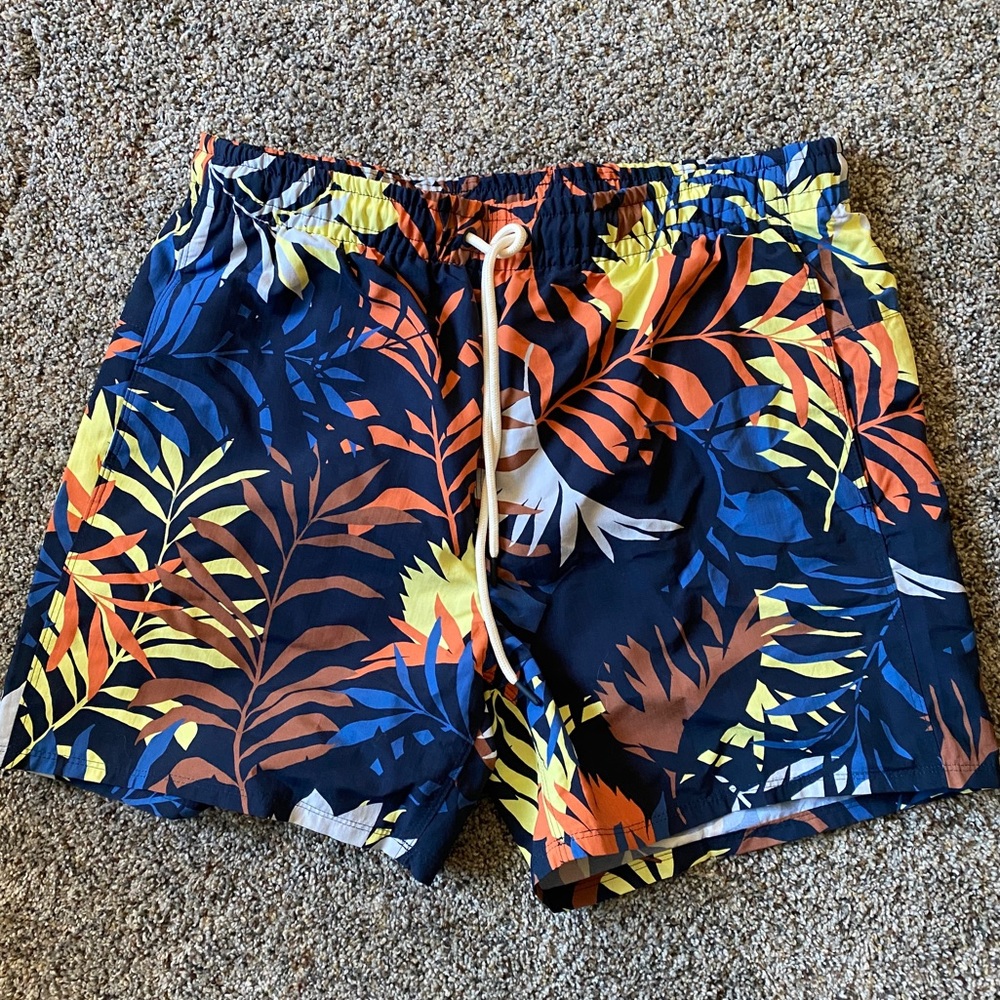 Eddie Bauer Tropical Board Shorts Sz Small
